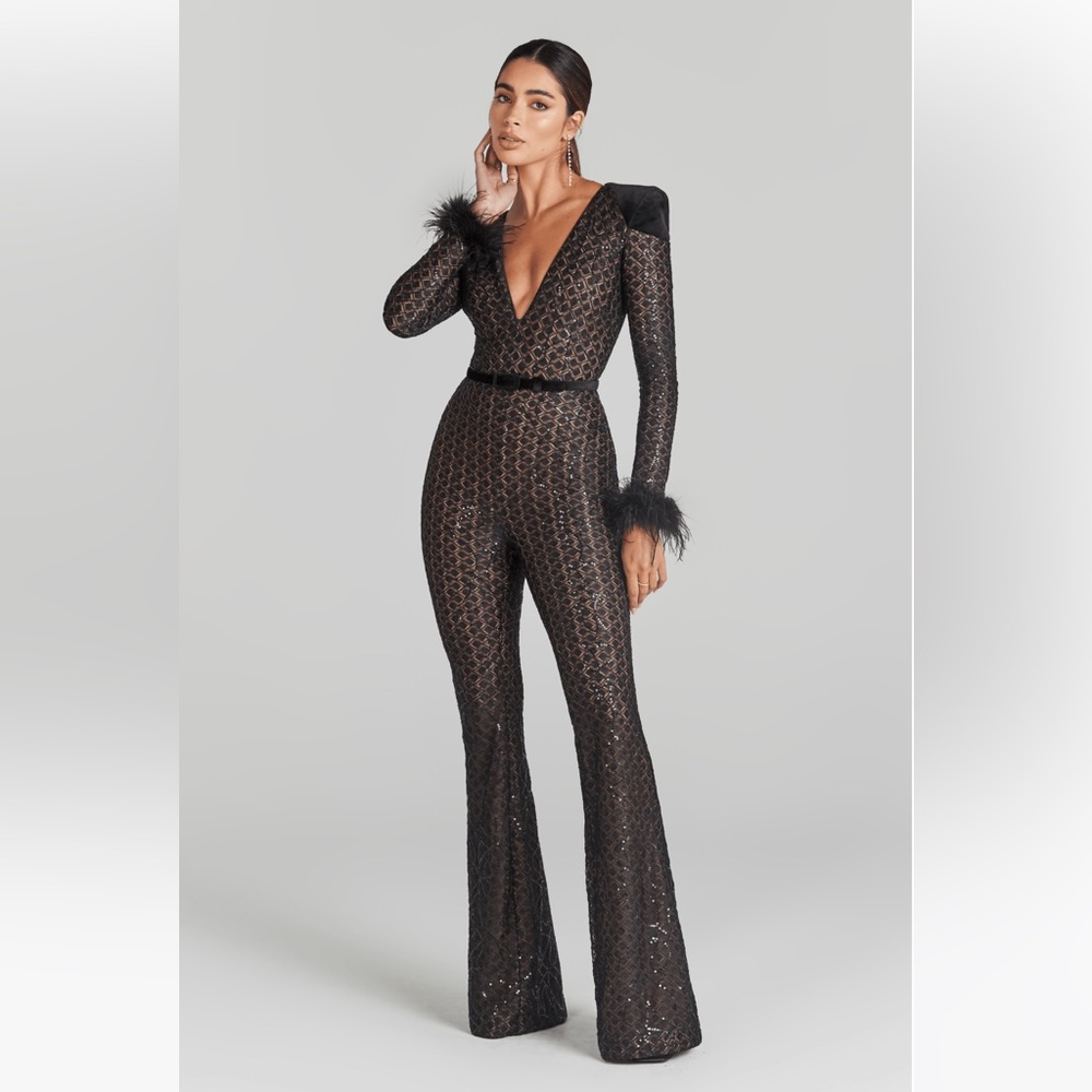 Nadine Merabi Rachel Sequin Jumpsuit - Picture 5 of 10